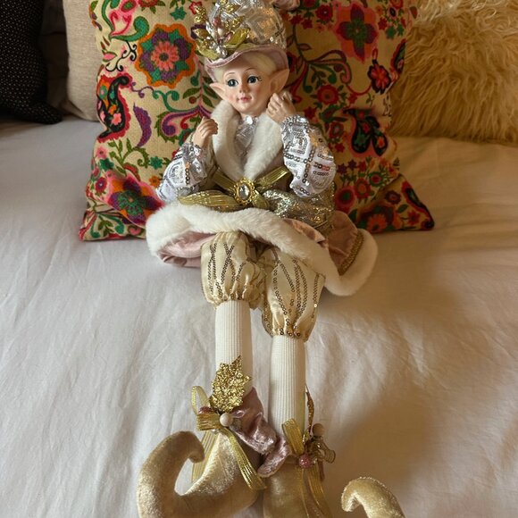 Rachel Zoe Christmas Elf Gold Posable Doll 30" NWT $25 - Picture 5 of 7